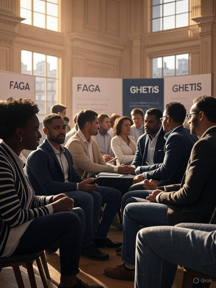 Women entrepreneurs at a pitch event